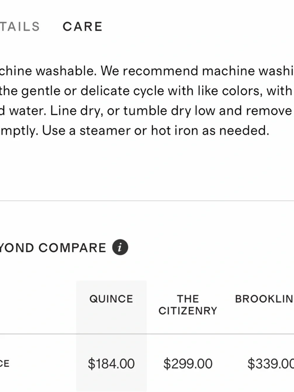 Quince linen Striped Beige and White Sheet Set - Picture 5 of 7